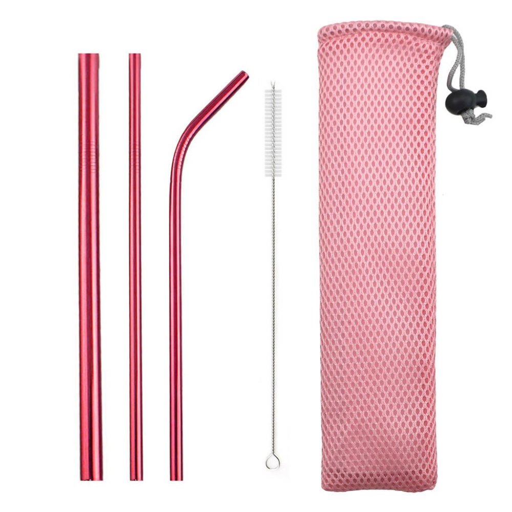 5Pcs Stainless Steel Reusable Drinking Straws - Picture 3 of 4